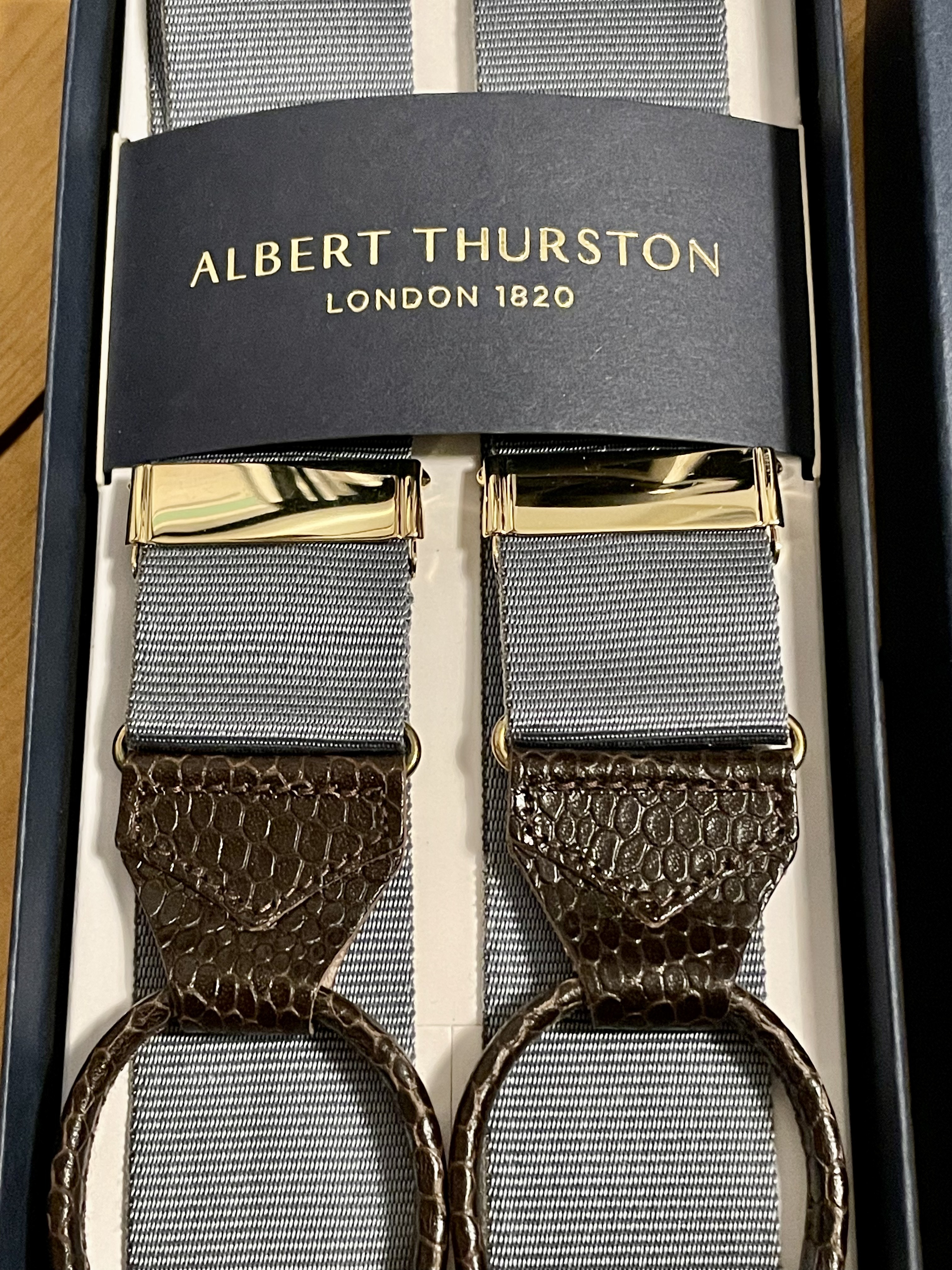 Albert Thurston Dove Grey braces